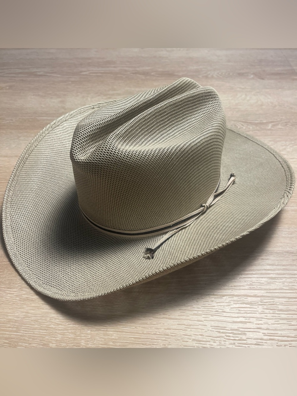 Vintage FABULON Mesh Breathable Western Cowboy Hat Made in the USA 7